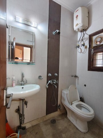 Bathroom in 3 BHK Apartment at Vasant Kunj – for Rent