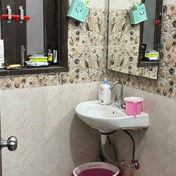 Bathroom in 1 RK Builder Floor at Saket – for Rent