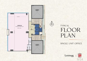 Floor Plan in  Office Space at Khar West – for Sale