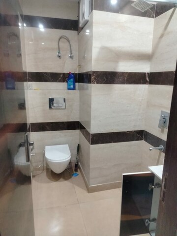 Bathroom in 2.5 BHK Builder Floor at Mansarover Garden – for Rent