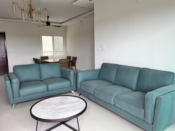 Living Room in 3 BHK Apartment at L&T Raintree Boulevard, Hebbal – for Rent