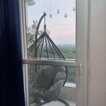 Balcony in 3 BHK Builder Floor at Vasant Kunj Enclave – for Rent