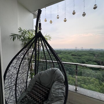 Balcony in 3 BHK Builder Floor at Vasant Kunj Enclave – for Rent