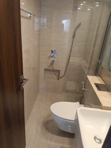 Bathroom in 1 BHK Apartment at Hiranandani Regent Hill, Powai – for Rent