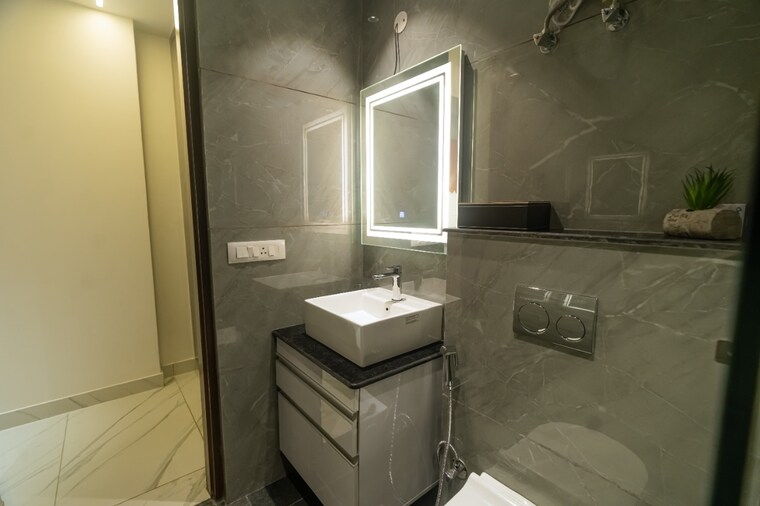 Bathroom, aura-gazania 3 Bedroom 1695 Sq.Ft. Apartment In Nabha Zirakpur 9010739