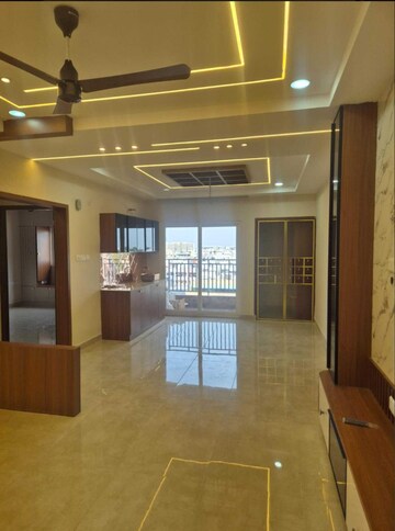 Living Room in 3 BHK Apartment at Candeur 40, Miyapur – for Rent