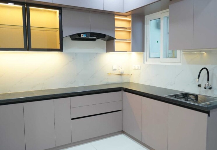 Kitchen, candeur-40 2 Bedroom 1170 Sq.Ft. Apartment In Miyapur Hyderabad 9010874