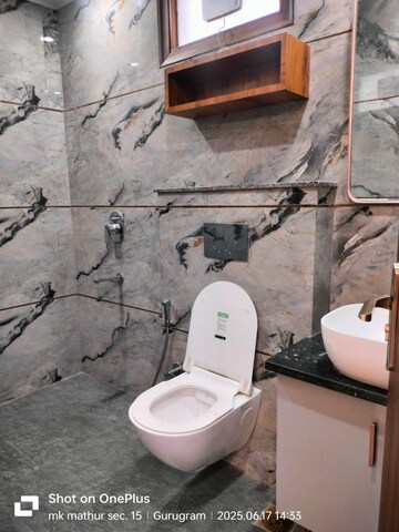 Bathroom in 3 BHK Builder Floor at Sector 15 ii – for Rent