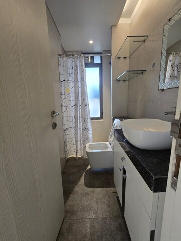 Bathroom in 3 BHK Apartment at Kalpataru Sparkle, Bandra East – for Rent