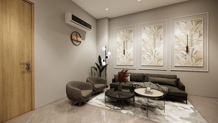 Living Room, signature-orchard-avenue-2 2 Bedroom 680 Sq.Ft. Apartment In Sector 93 Gurgaon 9010992