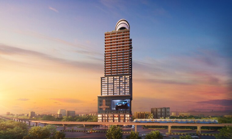 Exterior View, platinum-9-world-tower Commercial Office Space 110 Sq.Ft. In Wakad Pune 9011067