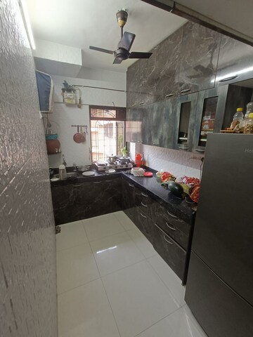 Kitchen in 1 BHK Apartment at Hill Garden, Manpada – for Rent