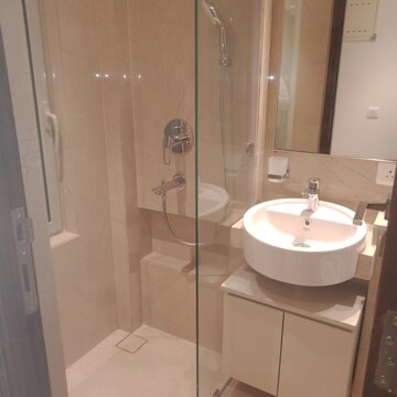 Bathroom in 2 BHK Apartment at Hiranandani Highland, Powai – for Rent