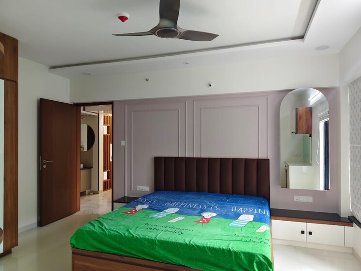 Bedroom, pride-purple-park-ivory 3 Bedroom 1400 Sq.Ft. Apartment In Wakad Pune 9011156