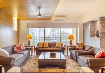 Living Room in 4 BHK Apartment at Rustomjee 9 JVPD, Juhu – for Sale