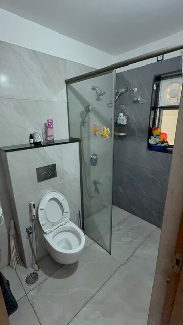 Bathroom in 3 BHK Apartment at Dukes Galaxy, Banjara Hills – for Rent