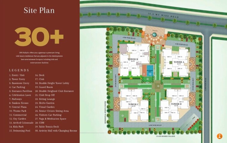 Master Plan, bp-dps-palladio 2.5 Bedroom 1450 Sq.Ft. Apartment In Mastemau Lucknow 9011680