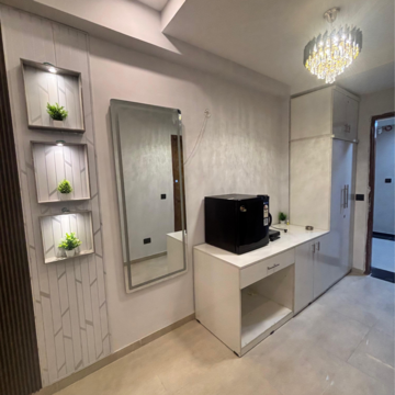 Living Room in 1 BHK Apartment at Omaxe Hazratganj, Sarsawan – for Rent