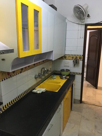 Kitchen in 3 BHK Builder Floor at Panchsheel Enclave – for Rent
