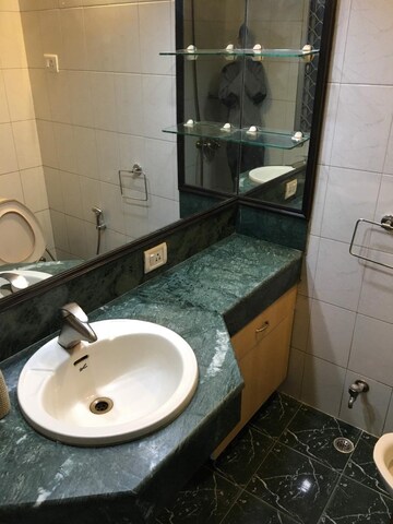 Bathroom in 3 BHK Builder Floor at Panchsheel Enclave – for Rent