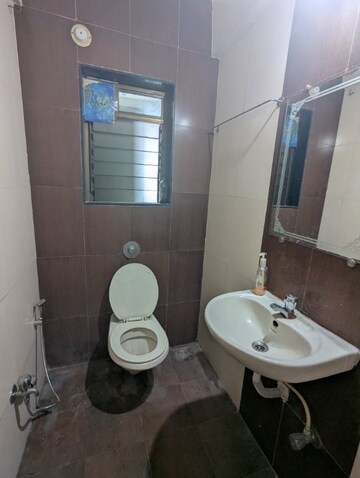 Bathroom in 2 BHK Apartment at Jaydeep Park, Majiwada – for Sale