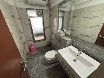 Bathroom in 3 BHK Apartment at Kalpataru Hills, Manpada – for Rent