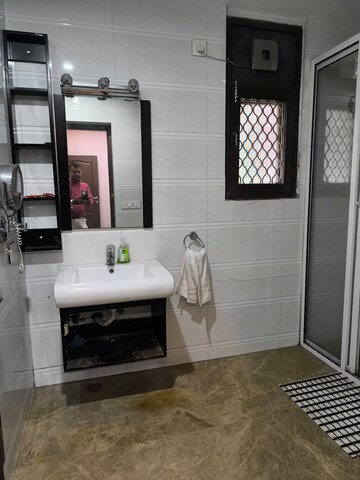 Bathroom in 2 BHK Apartment at Vasant Kunj – for Rent