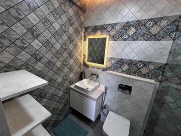 Bathroom in 2 BHK Apartment at Sree Mangal Queens Tower, Aundh – for Rent