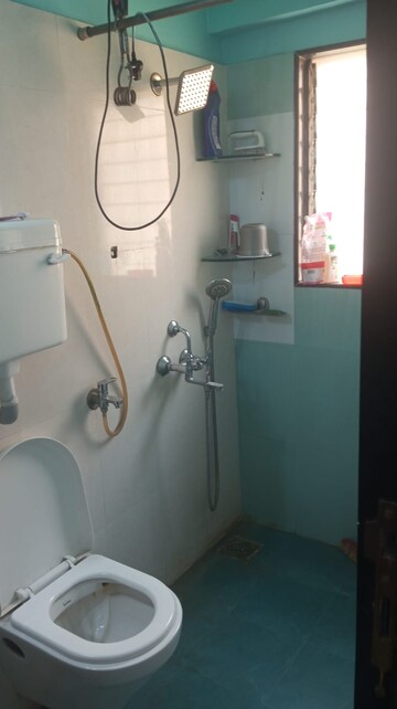Bathroom in 2 BHK Apartment at Akashganga Complex Kavesar, Kavesar – for Rent