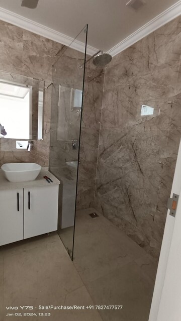 Bathroom in 3 BHK Builder Floor at BPTP Park 81, Sector 81 – for Rent