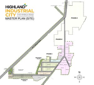  Industrial Plot – Map Location View at Lalru - for Sale