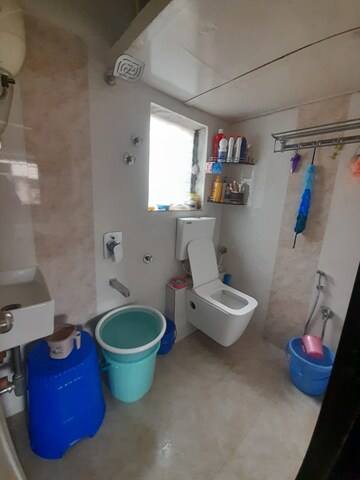 Bathroom in 1 BHK Apartment at Divya Srushti CHS, Kandivali West – for Rent