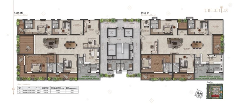 Floor Plan, savya-the-edition 4 Bedroom 5555 Sq.Ft. Apartment In Khanammet Hyderabad 9012826