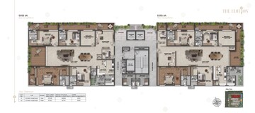 Floor Plan in 4 BHK Apartment at Savya The Edition, Khanammet – for Sale