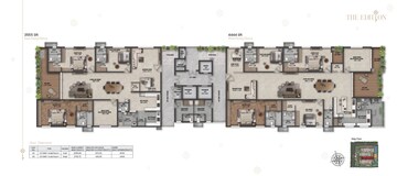 Floor Plan in 4 BHK Apartment at Savya The Edition, Khanammet – for Sale