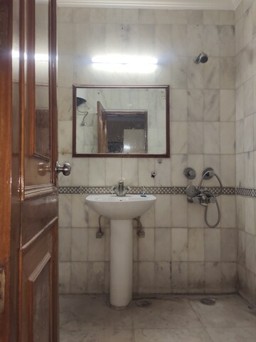 Bathroom in 3 BHK Builder Floor at East Of Kailash – for Rent