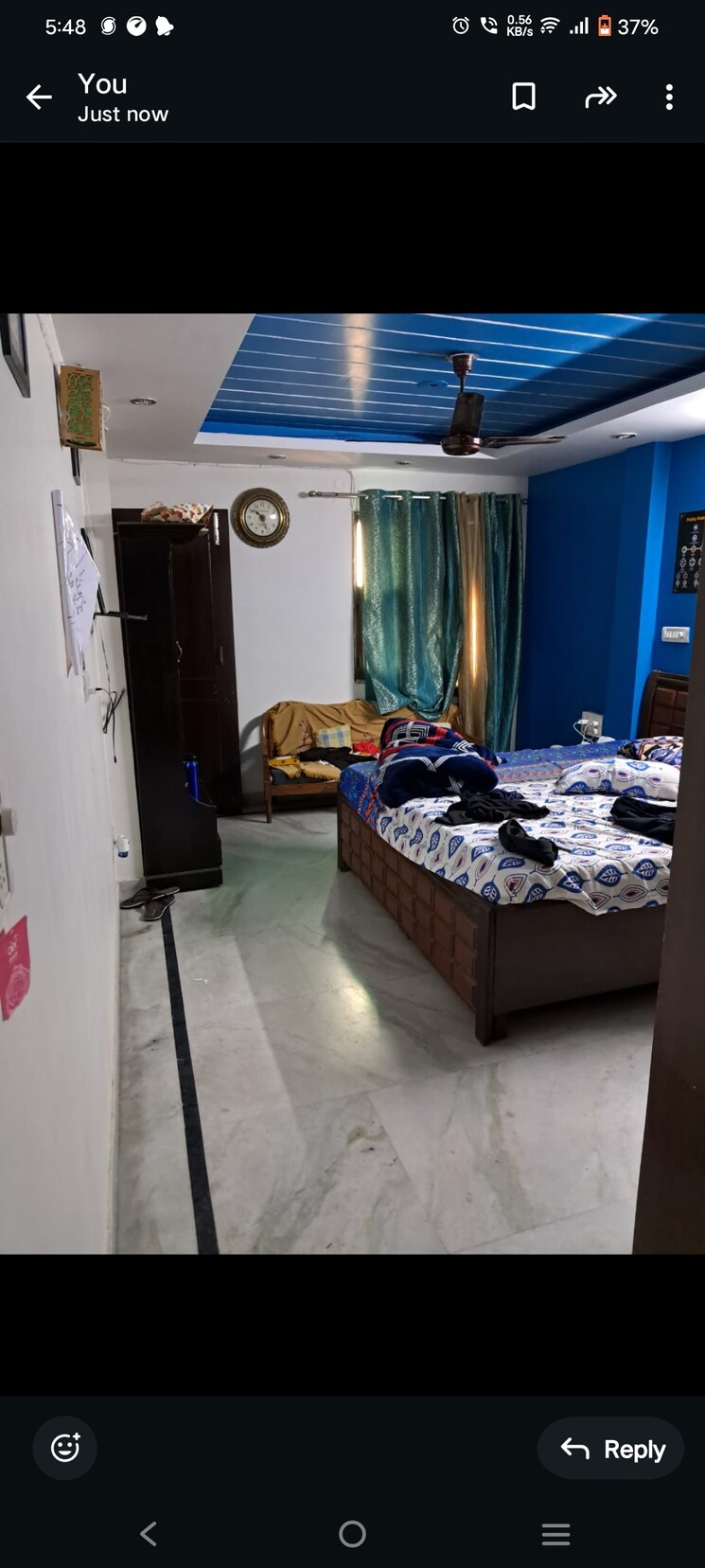 Bedroom, east of kailash 1.5 Bedroom 1300 Sq.Ft. Builder Floor In East Of Kailash Delhi 9013409