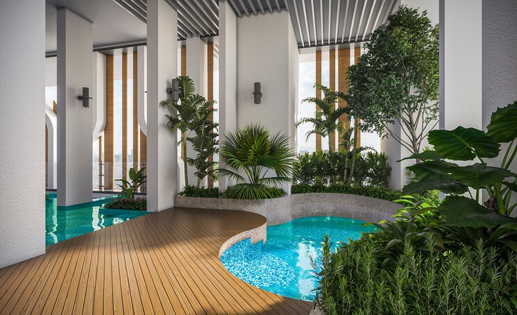 Balcony, dosti-eden 3 Bedroom 1039 Sq.Ft. Apartment In Brahmand Thane 9013517