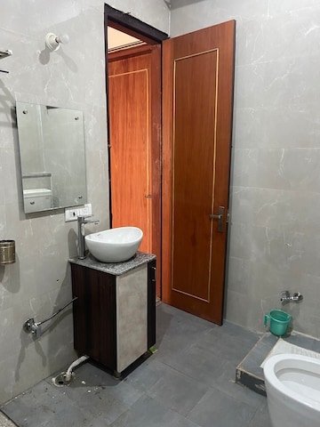 Bathroom in 3 BHK Builder Floor at Chattarpur – for Rent