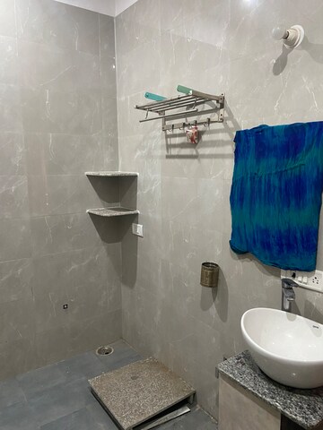 Bathroom in 3 BHK Builder Floor at Chattarpur – for Rent