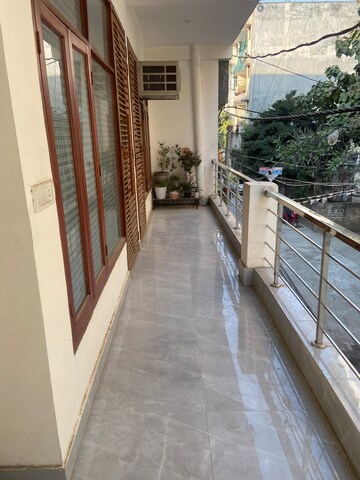 Balcony in 3 BHK Builder Floor at Chattarpur – for Rent