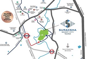 1 BHK Builder Floor – Map Location View at Conceptual Suraksha Smart City Phase I, Vasai East - for Sale