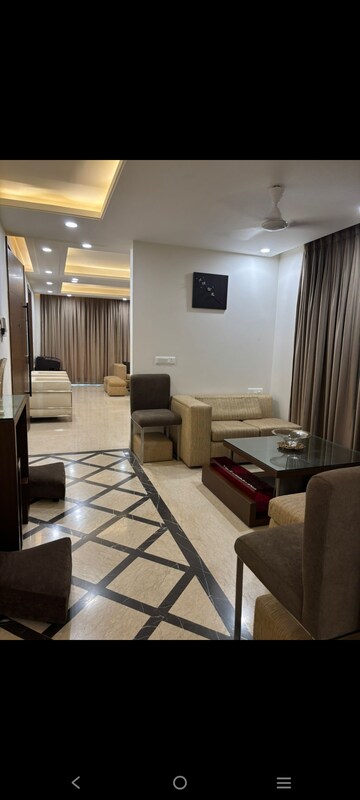 Living Room in 4 BHK Builder Floor at Greater Kailash I – for Rent