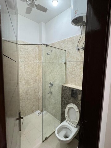 Bathroom in 3.5 BHK Builder Floor at Vipul Square, Sushant Lok I – for Rent