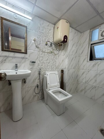 Bathroom in 3 BHK Apartment at Habitech Greens, Tech Zone 4 Greater Noida – for Rent