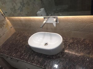 Bathroom in 2 BHK Builder Floor at Boutique Residential Apartments A-4 1, Vasant Vihar – for Sale
