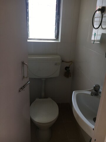 Bathroom in 2 BHK Apartment at Greenfield Heights, New Town – for Rent
