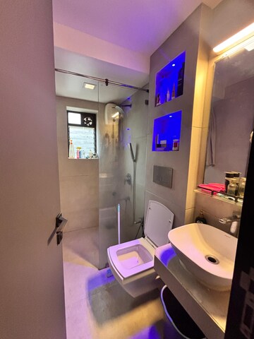 Bathroom in 2 BHK Apartment at Versova Heaven CHS, Andheri West – for Rent