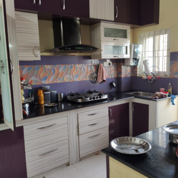 Kitchen in 3 BHK Builder Floor at Kondapur – for Rent