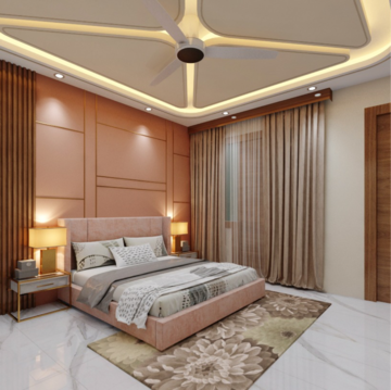 Master Bedroom in 3 BHK Builder Floor at Landcraft Golflink Villas, Pandav Nagar – for Sale